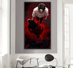 2D Flat, 2D Flat, 1pc Hot Anime Frameless Canvas Poster 15.75X29.53inch, Home Dorm Bedroom Wall Decoration Poster, High Definition Modern Printing Art, Anime Merchandise Collectibles