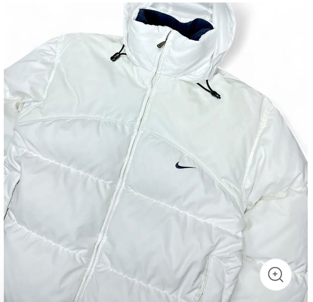 Vintage Puffer Daunenjacke Wei